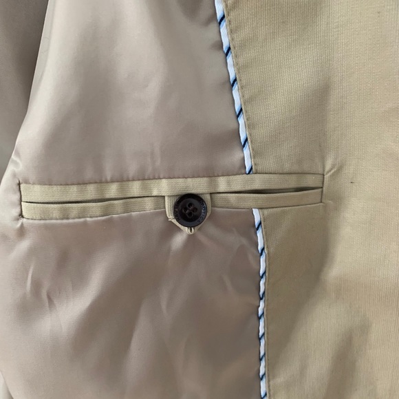 Nautica Tan Two Button Blazer Jacket - Picture 4 of 9
